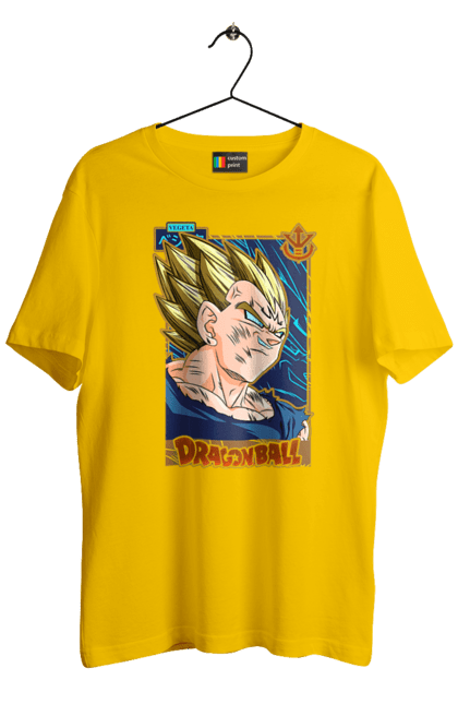 Футболка мужская с принтом Жемчуг дракона Вегета. Anime, dragon ball, goku, majin vegeta, manga, vegeta, аниме, вегета, жемчуг дракона, манга. 2070702