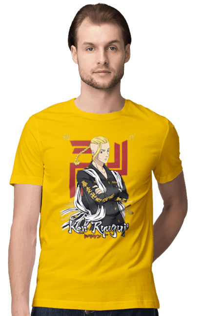 Men's t-shirt with prints Tokyo Revengers Draken. Anime, draken, ken ryuguji, ken-chin, manga, serial, tokyo manji gang, tokyo revengers. 2070702