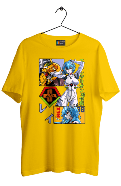 Men's t-shirt with prints Evangelion Rei. Anime, evangelion, eve, kaoru, manga, rei ayanami, shinji. 2070702