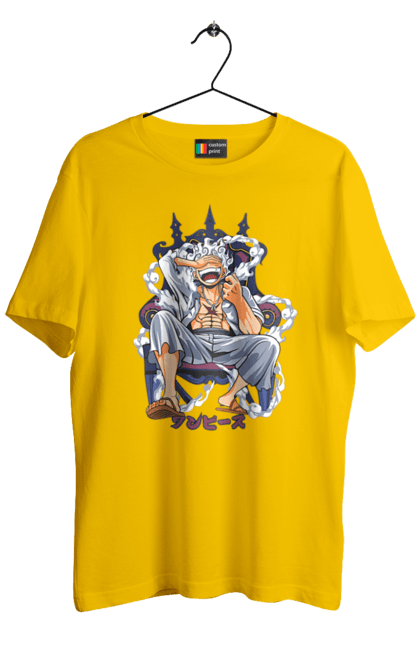 Men's t-shirt with prints One Piece Luffy. Anime, luffy, manga, monkey de luffy, one piece, pirates. 2070702