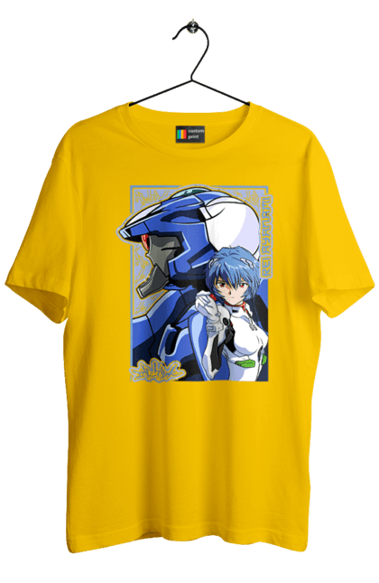 Men's t-shirt with prints Evangelion Rei. Anime, evangelion, eve, kaoru, manga, rei ayanami, shinji. 2070702