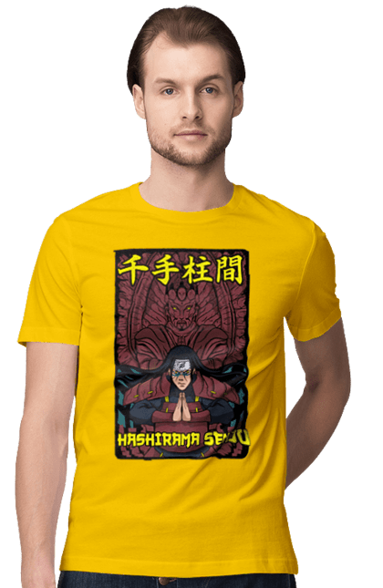 Men's t-shirt with prints Naruto Hashirama. Anime, character, hashirama, hashirama senju, hokage, manga, naruto, ninja, tv series. 2070702