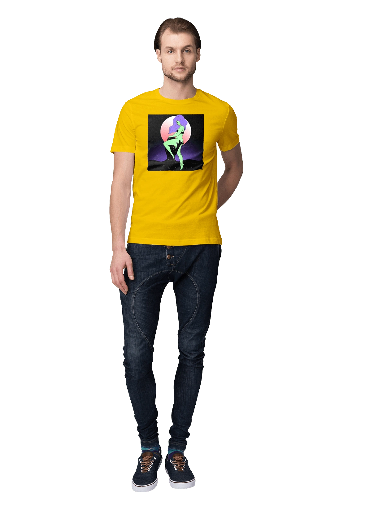 Green Girl And The Moon