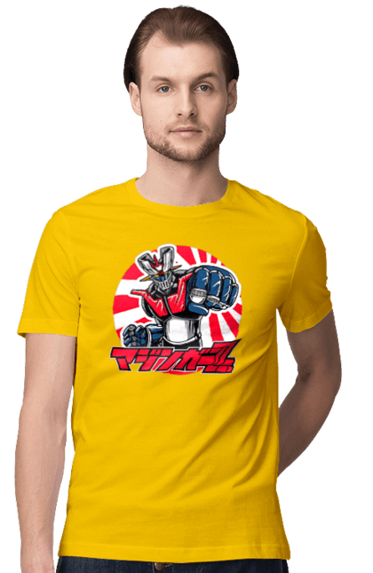 Men's t-shirt with prints Mazinger Z Grendizer. Anime, goldorak, goldrake, grendizer, manga, mazinger z, mecha, robots. 2070702