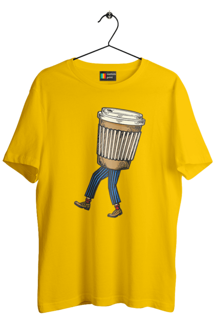 Футболка чоловіча з принтом "Людина Кава". Кава. 2070702