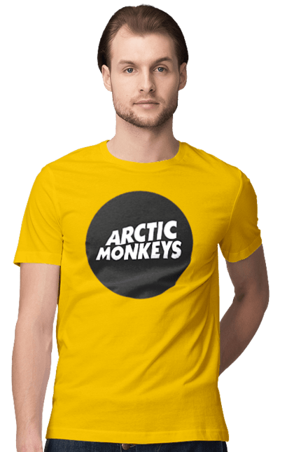 Футболка чоловіча з принтом "Arctic Monkeys". Arctic monkeys, арктичні мавпи, гаражний рок, група, інді рок, музика, постпанк ривайвл, психоделічний рок, рок. 2070702