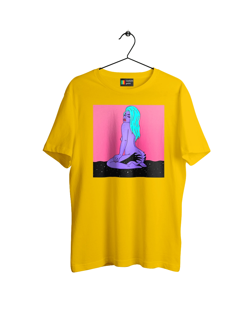 Purple Girl In Hands