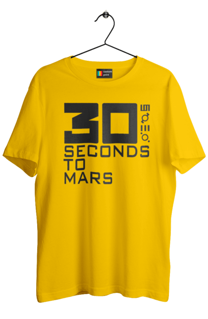 Men's t-shirt with prints Thirty Seconds to Mars. 30 seconds, 30 seconds mars, alternative rock, group, hard rock, music, rock, seconds to mars, thirty seconds. 2070702