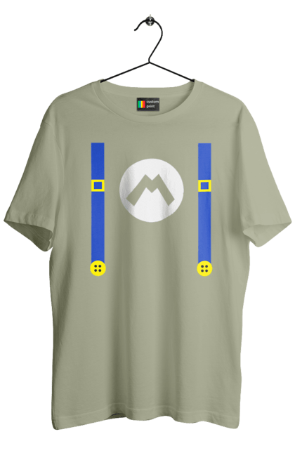 Men's t-shirt with prints Mario. Character, game, mario, mario bros, nintendo. 2070702