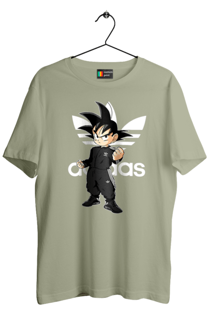 Футболка мужская с принтом Adidas Сон Гоку. Adidas, anime, dragon ball, manga, son goku, адидас, аниме, гоку, жемчуг дракона, сон гоку. 2070702