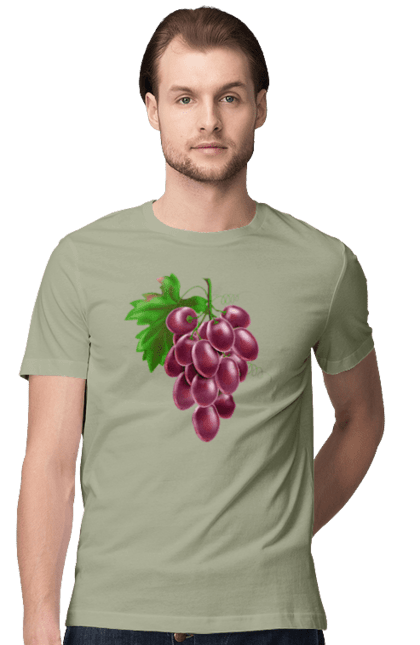 Men`s t-shirt with prints Grapes. Grapes. 2070702