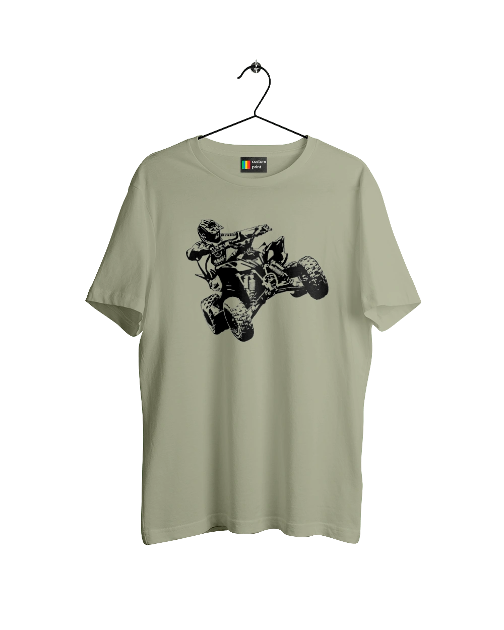 Человек На Квадроцикле Черный