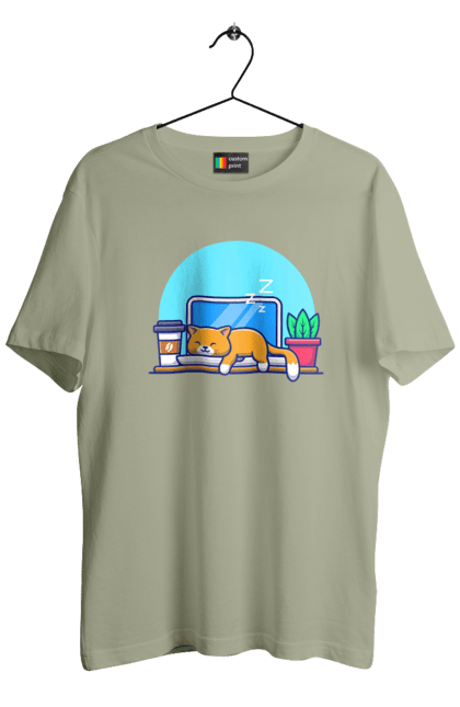 Футболка чоловіча з принтом "Кіт програміст". Angular, c, css, html, it, javascript, jquery, php, python, react, svelt, vue, айтишник, айті, гумор, код, кодувати, прогер, програміст, програмісти, ти ж, ти ж програміст, тиж програміст. 2070702