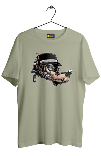 Футболка чоловіча з принтом "Вовк Байкер". Байк, байкер, вовк, волчара, захоплення, змагання, зуби, каска, мото, мотор, мотоцикл, мотоцикліст, мульт, мультик, мультфільм, мультяшний, ну почекай, посмішка, спорт, стиль, стильний, усмішка, хобі, шолом. 2070702