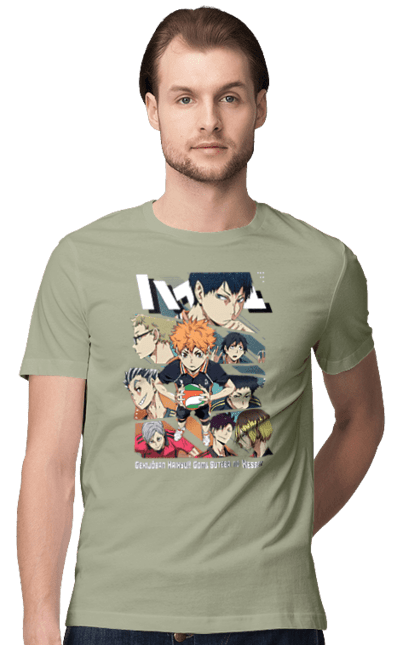 Футболка чоловіча з принтом "Волейбол!! Хіната". Anime, haikyu, hinata, manga, shoyo hinata, аніме, волейбол, манга, хіната, шьо хіната. 2070702