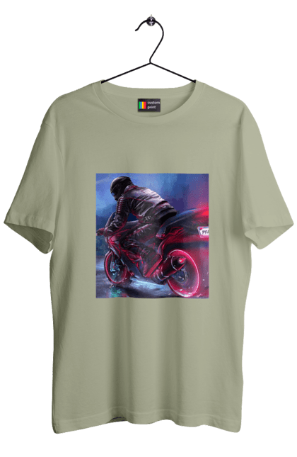Футболка чоловіча з принтом "Мотоцикл". Motolove, мотолов, мотоцикл, опві, україна. 2070702