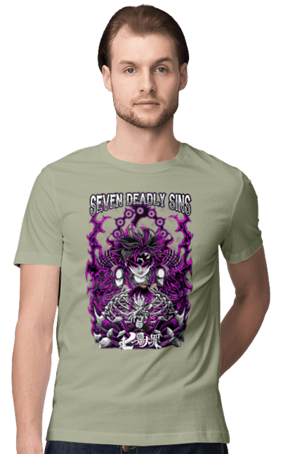 Men's t-shirt with prints Black Clover Asta. Anime, asta, black clover, manga, wizard king. 2070702