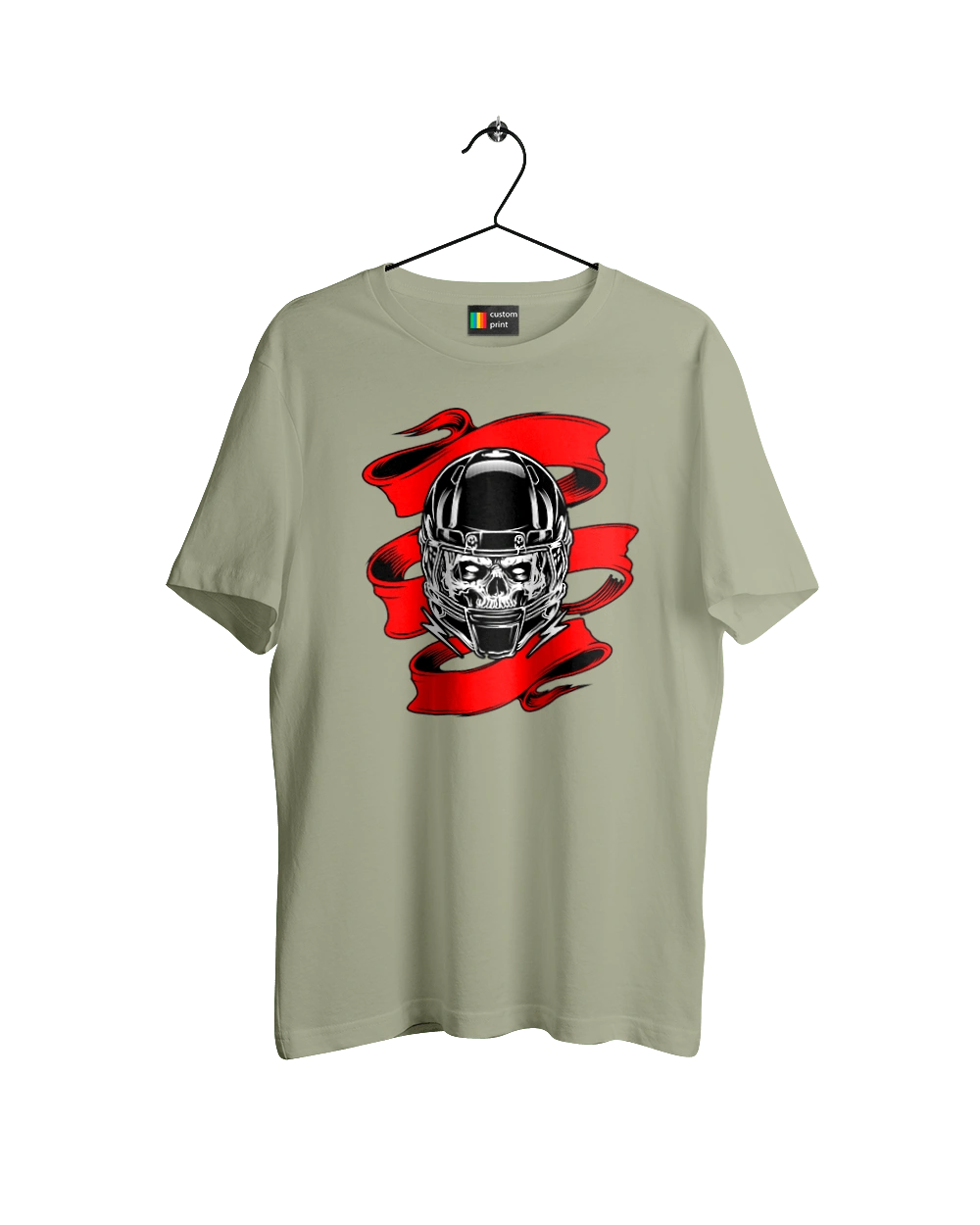 Череп в мотошлеме