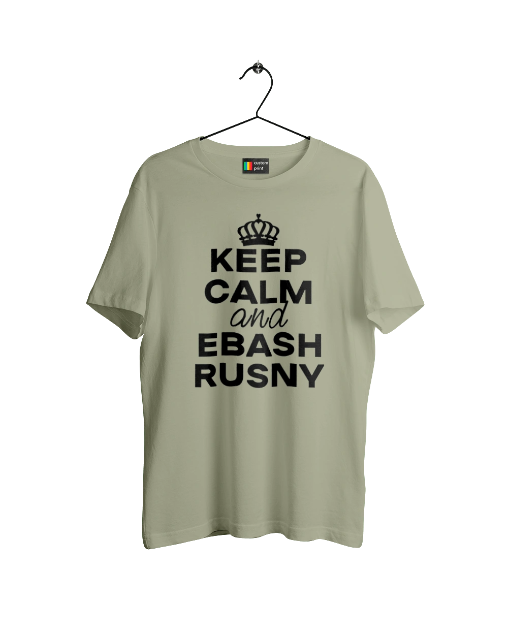 Keep Calm and Ebash Rusny black