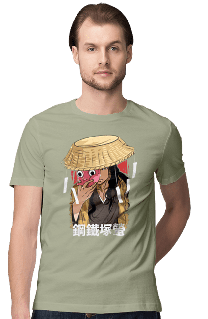 Men's t-shirt with prints Demon Slayer Hotaru Haganezuka. Anime, blacksmith, demon slayer, hotaru haganezuka, kimetsu no yaiba, manga. 2070702