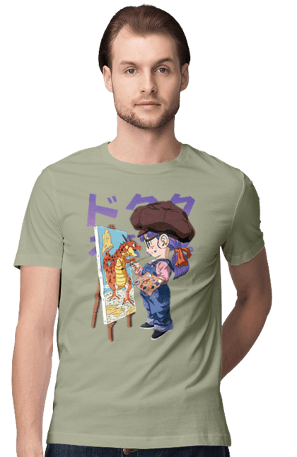 Men's t-shirt with prints Dr. Slump Arale. Android, anime, arale, arale norimaki, doctor slump, dr. slump, girl, manga, schoolgirl. 2070702