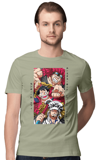 Футболка чоловіча з принтом "Ван Піс Луффі". Luffy, one piece, аніме, ван піс, великий куш, луффі, манга, монки де луффі, пірати. 2070702