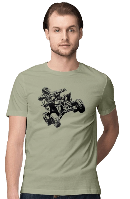 Человек На Квадроцикле Черный