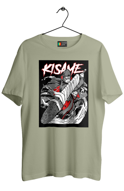 Men's t-shirt with prints Naruto. Anime, character, kisame hoshigaki, manga, naruto, ninja, tv series. 2070702