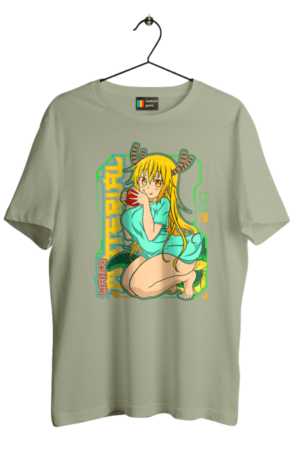 Men's t-shirt with prints Miss Kobayashi's Dragon Maid. Anime, dragon, kobayashi, manga, miss kobayashi, toru kobayashi. 2070702