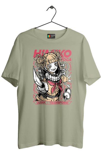 Men's t-shirt with prints My Hero Academia Himiko Toga. Anime, himiko toga, manga, my hero academia, video game, yakuza toga. 2070702