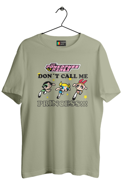 Men's t-shirt with prints Powerpuff Girls. Animated series, blossom, bubbles, buttercup, cartoon network, cool girls, heart, powerpuff girls. 2070702