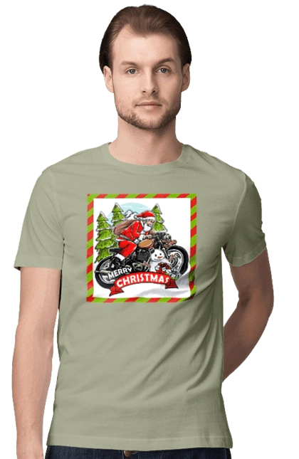 Santa on a motorcycle