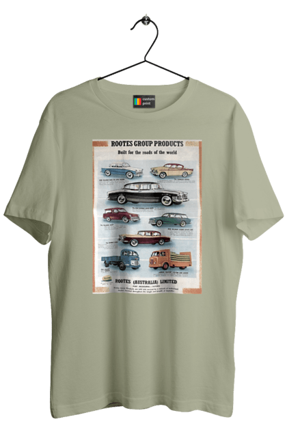Футболка чоловіча з принтом "Аутомобільйо". Rootes, rootes (australia) limited, rootes group, rootes group products. 2070702