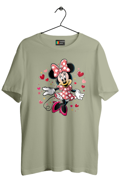 Футболка мужская с принтом Минни Маус. Mickey mouse, minnie mouse, дисней, микки, микки маус, минни маус, мультфильм. 2070702