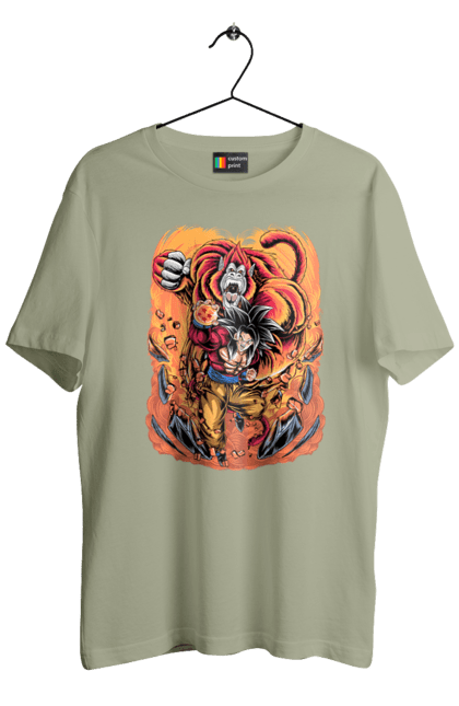 Men's t-shirt with prints Dragon Ball Son Goku. Anime, dragon ball, goku, manga, son goku, tv series. 2070702