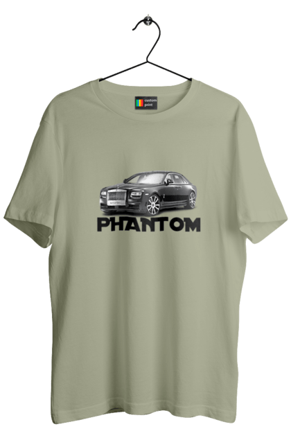 Футболка чоловіча з принтом "Рнолс ройс". Авто, автомобіль, люкс клас, ролс ройс, седан, фантом. 2070702