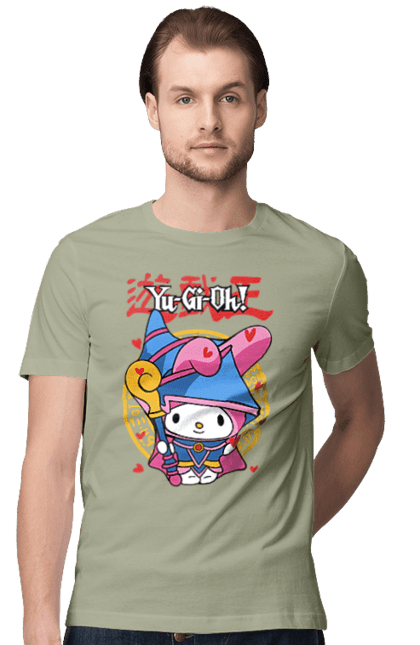 Men's t-shirt with prints Yu Gi Oh! My Melody. Brand, character, hello kitty, my melody, yu gi oh, yugio. 2070702