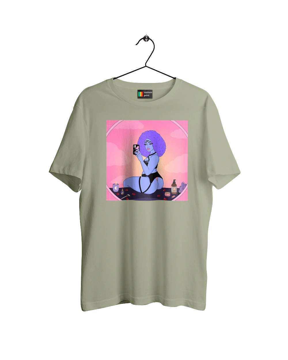 Фіолетова Дівчина Фото У Дзеркалі