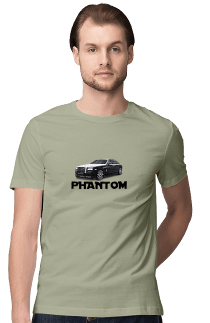 Футболка чоловіча з принтом "Ролс ройс". Авто, автомобіль, люкс клас, ролс ройс, седан, фантом. 2070702