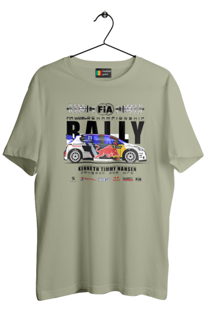 Men's t-shirt with prints Red Bull Rally. Auto, automobile, car, race, rally, rally, red bull, redbull, sport. 2070702