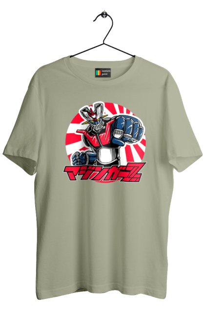 Men's t-shirt with prints Mazinger Z Grendizer. Anime, goldorak, goldrake, grendizer, manga, mazinger z, mecha, robots. 2070702