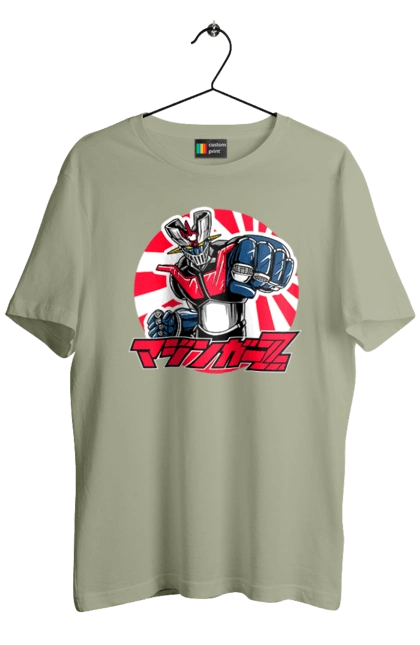 Футболка мужская с принтом Mazinger Z Грендайзер. Goldorak, goldrake, grendizer, mazinger z, mecha, аниме, грендайзер, манга, меха, роботы. 2070702
