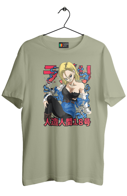 Футболка мужская с принтом Андроид 18. Android 18, dragon ball, андроид 18, аниме, жемчуг дракона, киборг, манга, сериал, убийца. 2070702