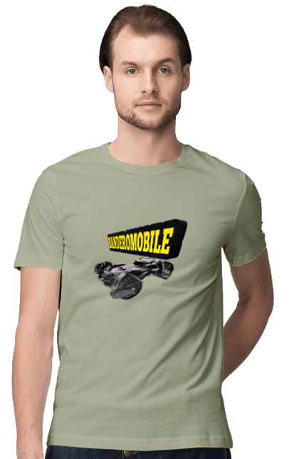Футболка чоловіча з принтом "Бандеромобіль". Авто, авто бандери, автомобіль, бандеромобіль, бетмен, бетмобіль, військове авто, супер машина. 2070702