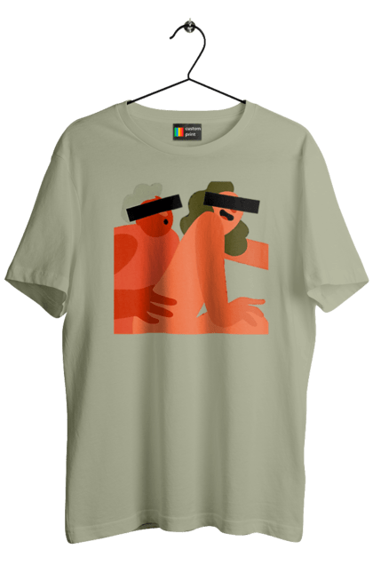 Футболка чоловіча з принтом "Кохання та прихована камера". Prikol, smex, гумор, дружба, жуйка, любов, мир, нас не впізнають, прихована камера, секс. 2070702