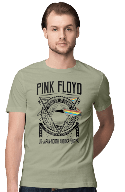 Футболка чоловіча з принтом "Pink Floyd". Pink floyd, альбом, музика, пінк флойд, рок, рок група. 2070702