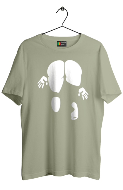 Футболка чоловіча з принтом "Дівчина вид по заду". Вид з зади, вульгарна, гумор, дівчина, дівчина раком, прикольна. 2070702