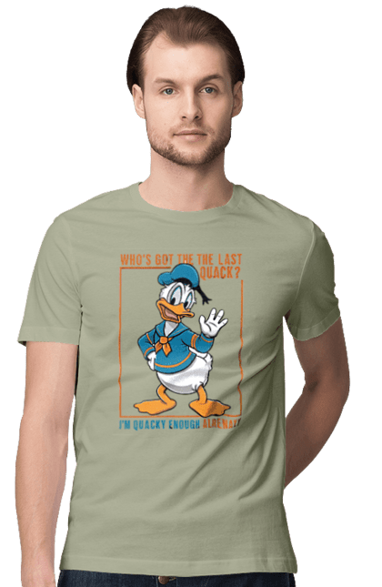 Men's t-shirt with prints Donald Duck. Animated series, cartoon, disney, donald duck. 2070702