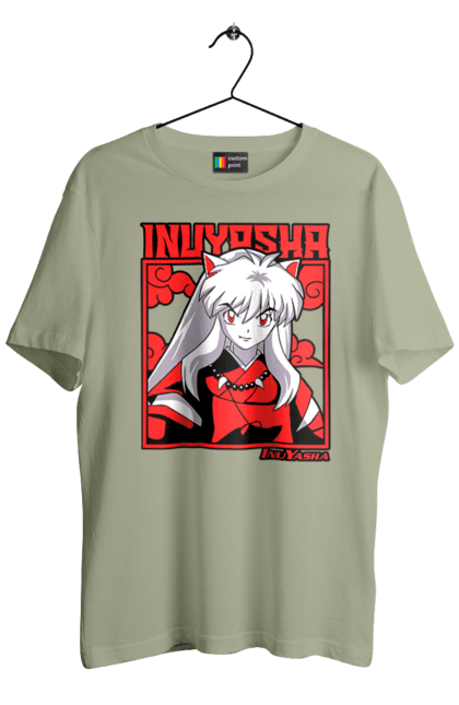 Футболка чоловіча з принтом "Inuyasha". Anime, inuyasha, manga, rumiko takahashi, аніме, демон охоронець, манга, руміко такахасі. 2070702