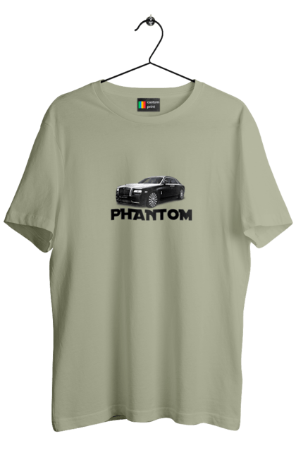 Футболка чоловіча з принтом "Ролс ройс". Авто, автомобіль, люкс клас, ролс ройс, седан, фантом. 2070702